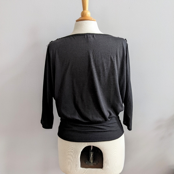 Silence and Noise Black Ribbon Top - Picture 5 of 9